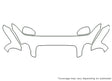 sonata Avery Dennison Clear Bra Hood Precut PPF Diagram