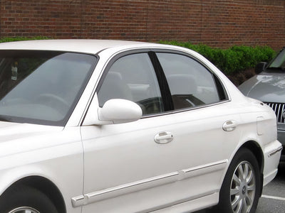 hyundai sonata 2002-2005 Brushed Aluminum Black Pillar Cover Diagram