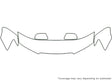 sonata 3M Clear Bra Hood Precut PPF Diagram