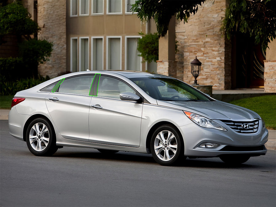 hyundai sonata 2006-2010 Pillar Post Trim Installation Location