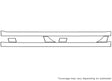 sonata Avery Dennison Clear Bra Door Cup Precut PPF Diagram