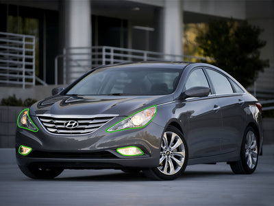 hyundai sonata 2011-2014 Headlight Protection Installation Location