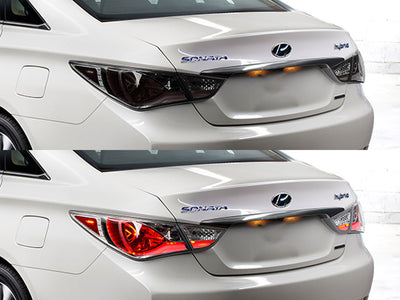 sonata Before and After Smoked Taillights