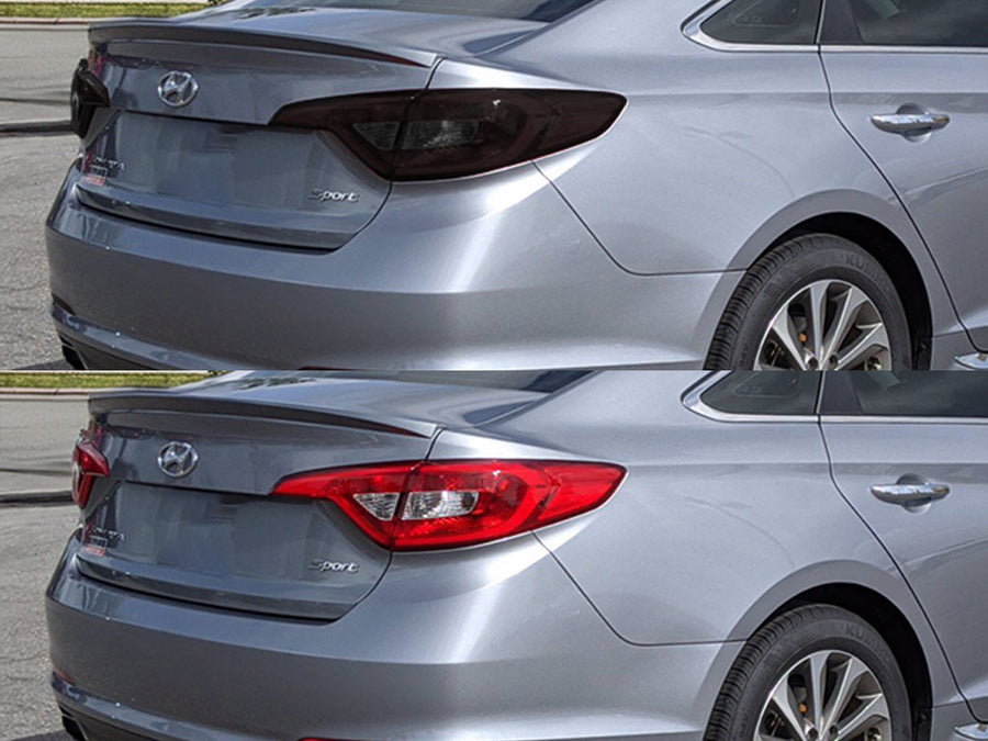 sonata Before and After Smoked Taillights