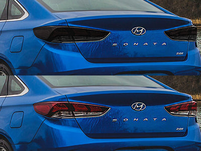 sonata Before and After Smoked Taillights