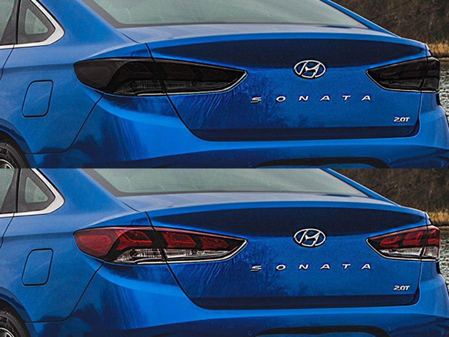 sonata Before and After Smoked Taillights