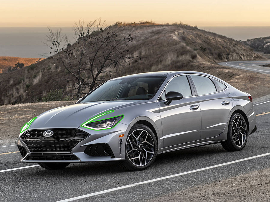 hyundai sonata 2020-2023 Headlight Protection Installation Location
