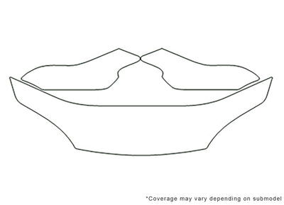 tiburon 3M Clear Bra Hood Precut PPF Diagram