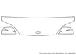 tiburon Avery Dennison Clear Bra Hood Precut PPF Diagram