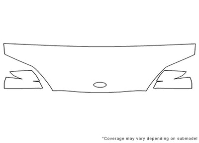 tiburon Avery Dennison Clear Bra Hood Precut PPF Diagram