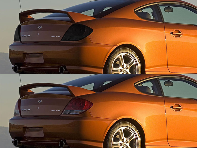 tiburon Before and After Smoked Taillights