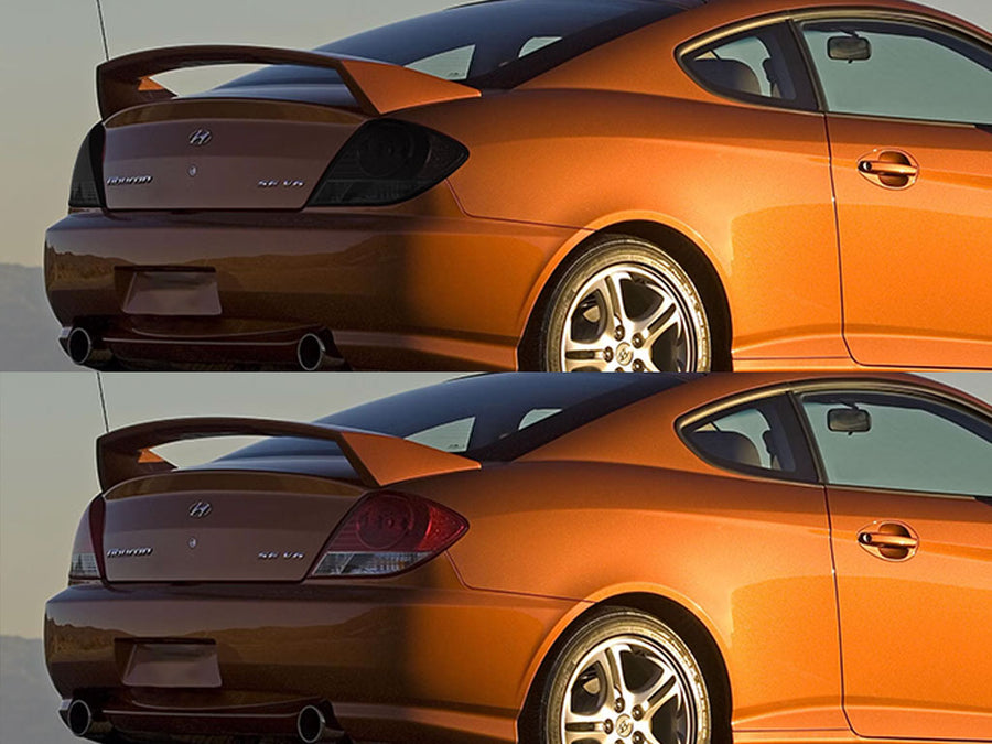 tiburon Before and After Smoked Taillights