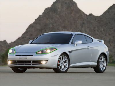 hyundai tiburon 2005-2006 Headlight Protection Installation Location