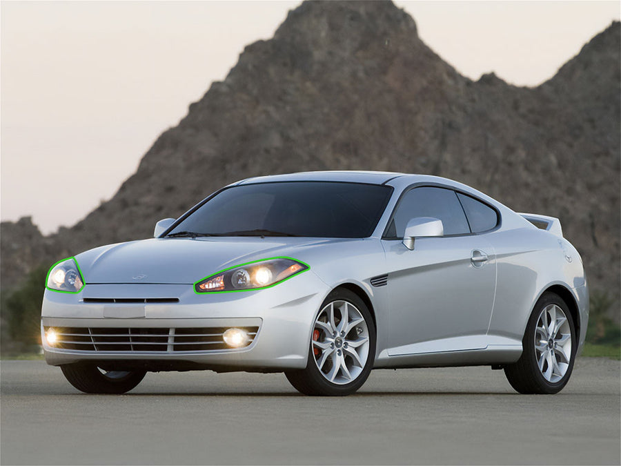 hyundai tiburon 2005-2006 Headlight Protection Installation Location