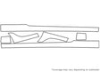 tiburon 3M Clear Bra Door Cup Precut PPF Diagram