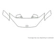 tiburon 3M Clear Bra Hood Precut PPF Diagram