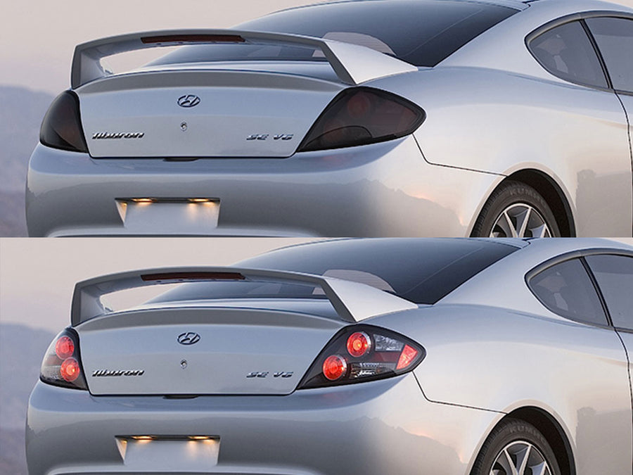 tiburon Before and After Smoked Taillights