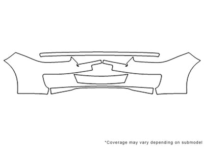 tiburon 3M Clear Bra Bumper Precut PPF Diagram
