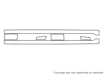 tucson Avery Dennison Clear Bra Door Cup Precut PPF Diagram