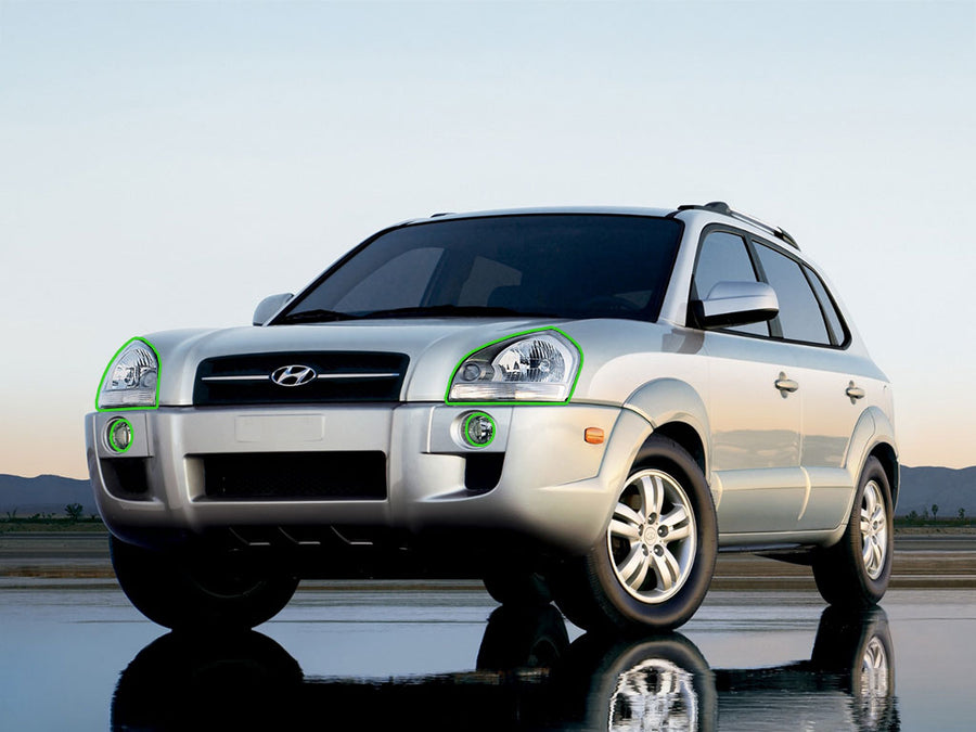 hyundai tucson 2005-2009 Headlight Protection Installation Location