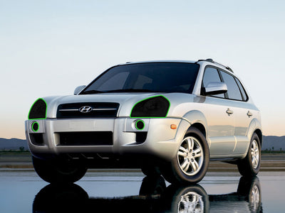 hyundai tucson 2005-2009 Headlight Tint Location