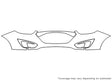 tucson 3M Clear Bra Bumper Precut PPF Diagram