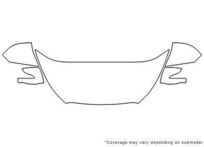 tucson 3M Clear Bra Hood Precut PPF Diagram