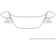 tucson Avery Dennison Clear Bra Hood Precut PPF Diagram