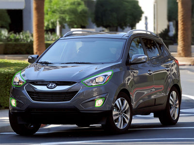 hyundai tucson 2010-2015 Headlight Protection Installation Location