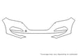 tucson Avery Dennison Clear Bra Bumper Precut PPF Diagram