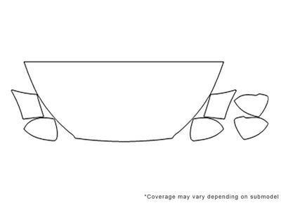 tucson 3M Clear Bra Hood Precut PPF Diagram