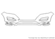 tucson 3M Clear Bra Bumper Precut PPF Diagram