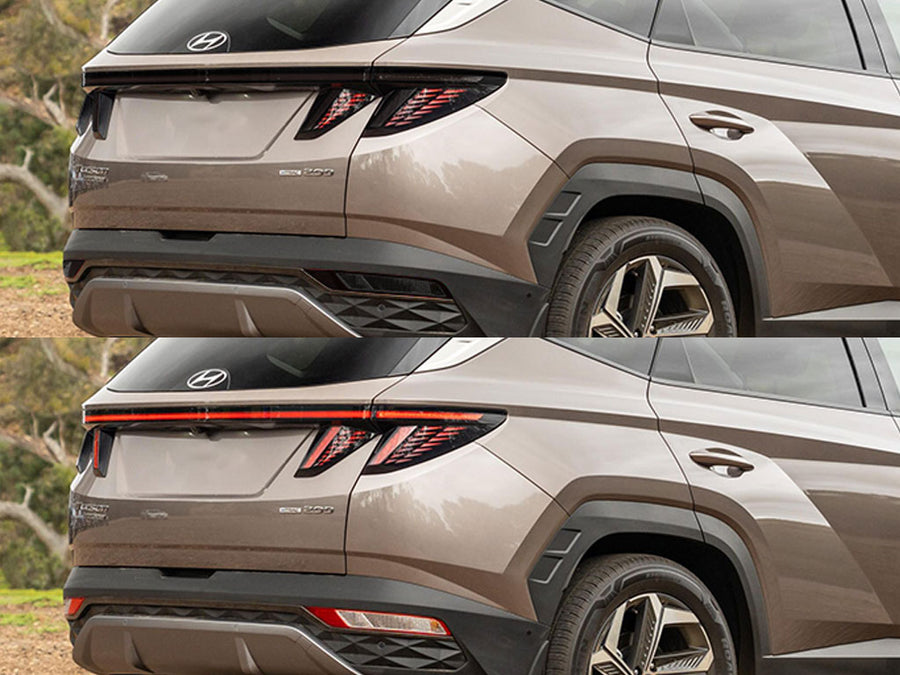 tucson Before and After Smoked Taillights