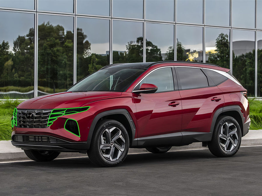hyundai tucson 2022-2024 Headlight Tint Location