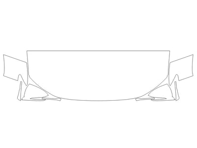 tucson 3M Clear Bra Hood Precut PPF Diagram