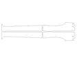 tucson 3M Clear Bra Door Cup Precut PPF Diagram