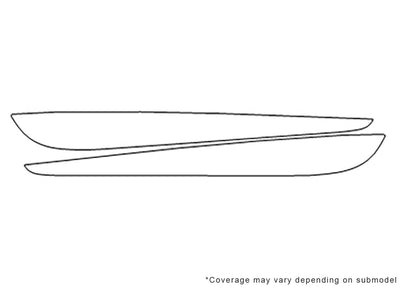 veloster 3M Clear Bra Door Cup Precut PPF Diagram