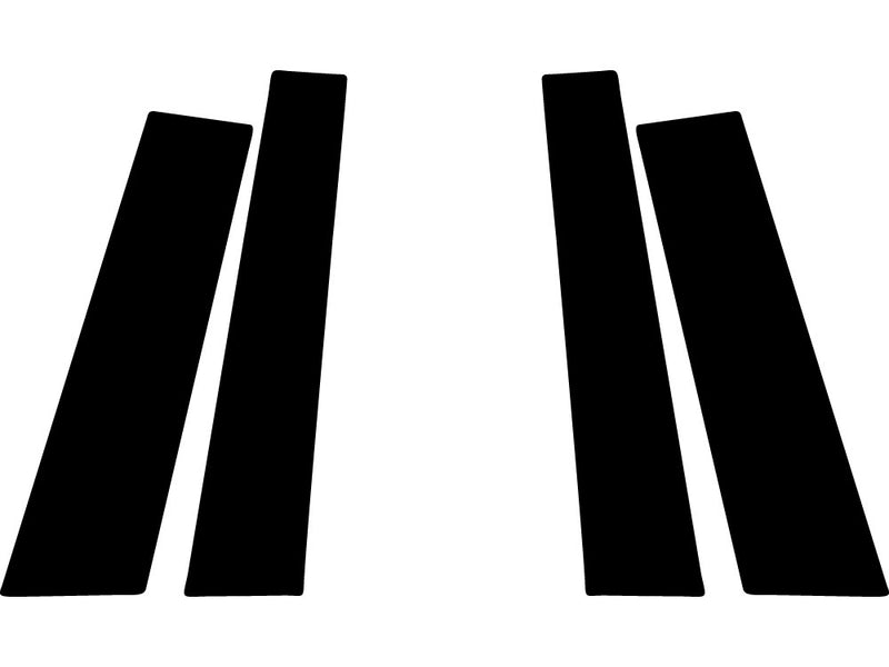 hyundai veloster 2012-2017 Carbon Fiber Pillar Trim Diagram