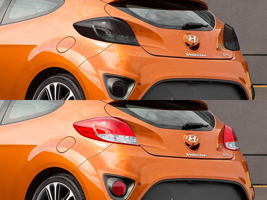 veloster (turbo) Before and After Smoked Taillights