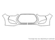 veloster 3M Clear Bra Bumper Precut PPF Diagram