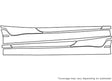 veloster Avery Dennison Clear Bra Door Splash Precut PPF Diagram