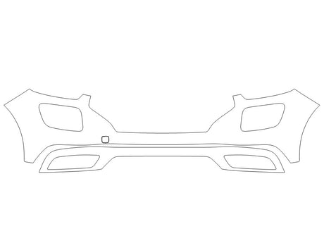 venue 3M Clear Bra Bumper Precut PPF Diagram