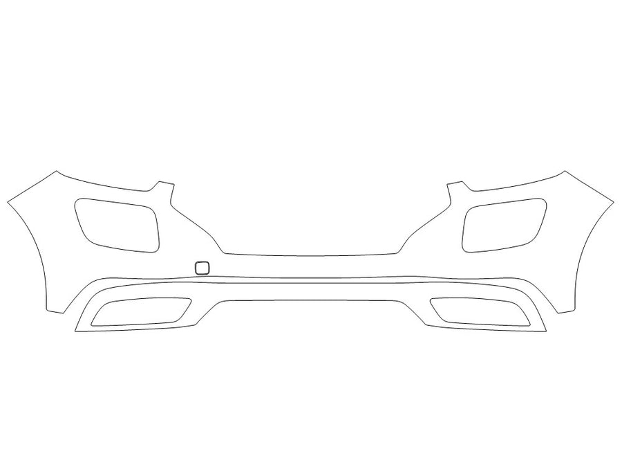 venue 3M Clear Bra Bumper Precut PPF Diagram