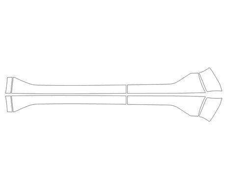 venue 3M Clear Bra Door Cup Precut PPF Diagram