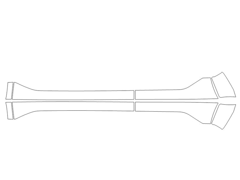 venue Avery Dennison Clear Bra Door Cup Precut PPF Diagram
