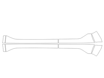 venue Avery Dennison Clear Bra Door Cup Precut PPF Diagram