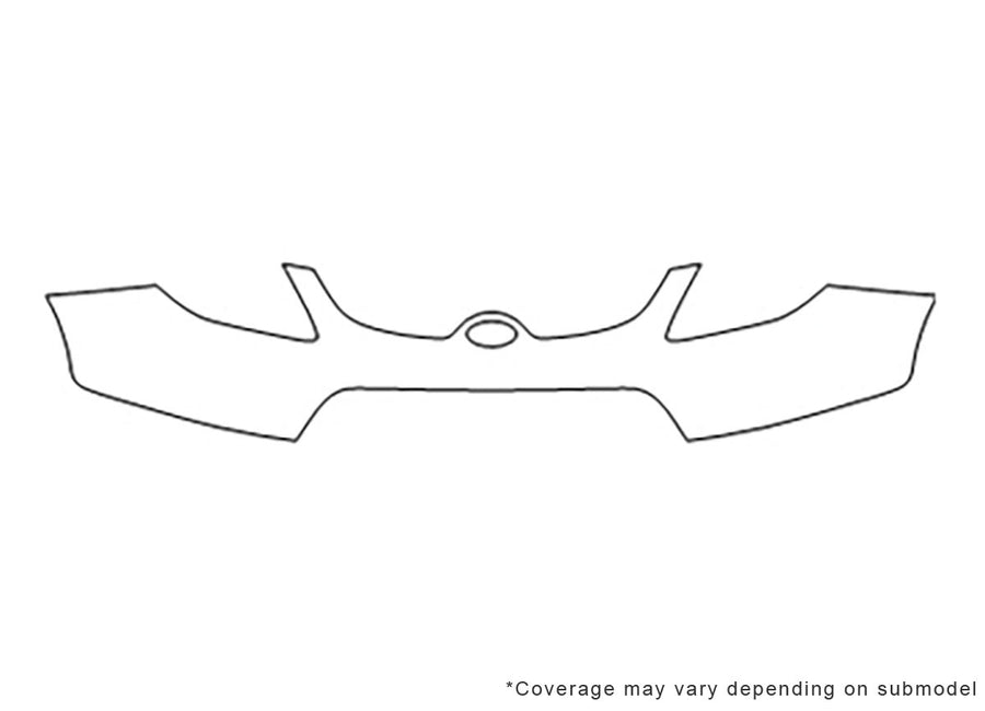 veracruz Avery Dennison Clear Bra Bumper Precut PPF Diagram