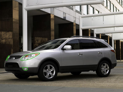 hyundai veracruz 2007-2012 Headlight Protection Installation Location