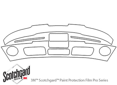 xg350 3M Clear Bra Bumper Precut PPF Diagram