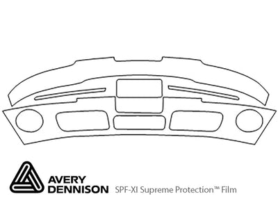 xg350 Avery Dennison Clear Bra Bumper Precut PPF Diagram